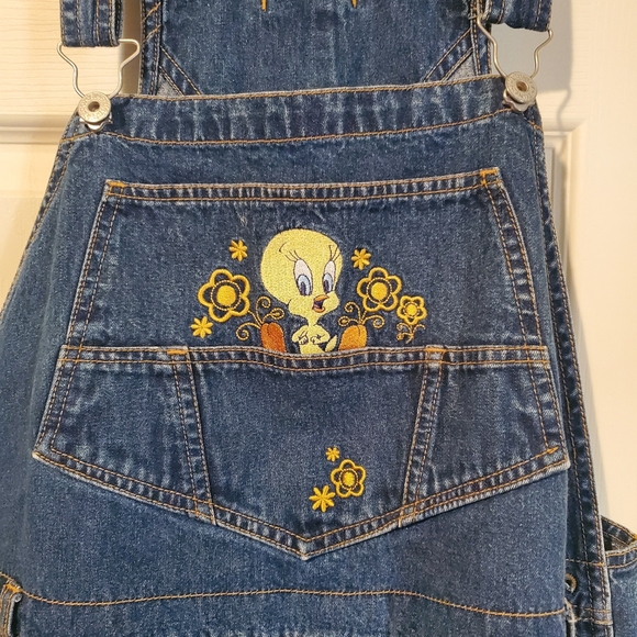 Pants - Denim Jean Shorts with Embroidered Character